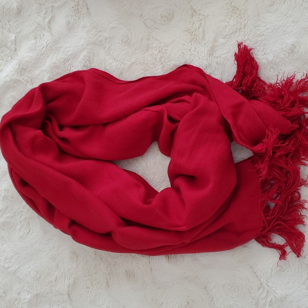 Scarf Set - Red + Pink - Picture 3 of 7